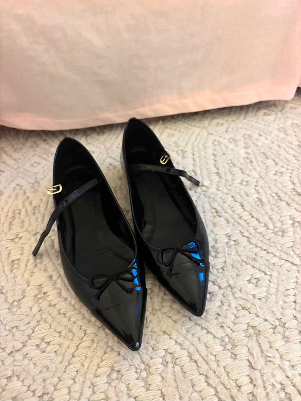 Jcrew Patent Pointed Toe Mary Jane Flats